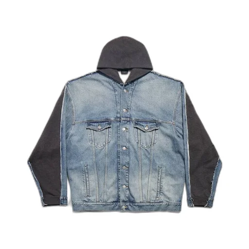 Stencil Type Hybrid Hooded Jacket