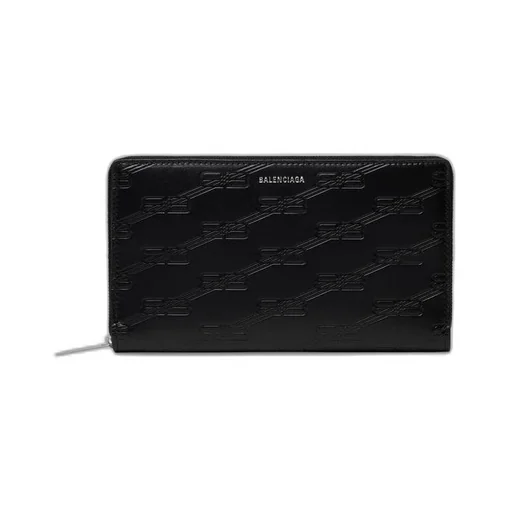 Embossed Monogram Continental Zip Wallet