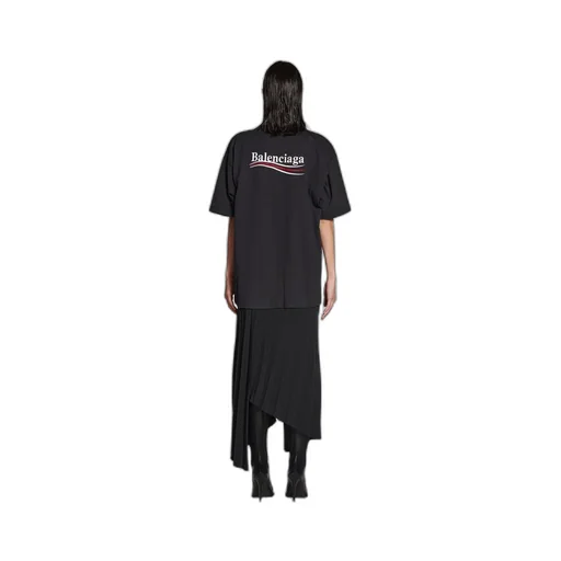 Political Campaign Pleated T-Shirt Dress