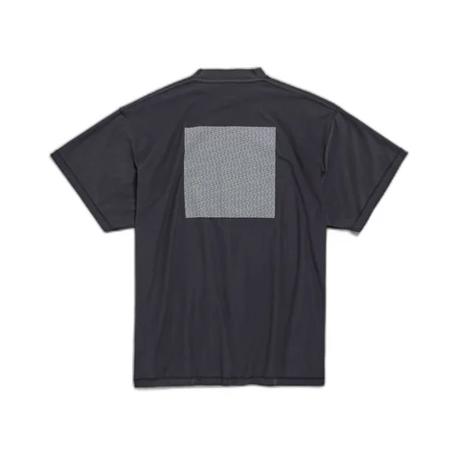 Text Block Inside-Out T-Shirt Oversized