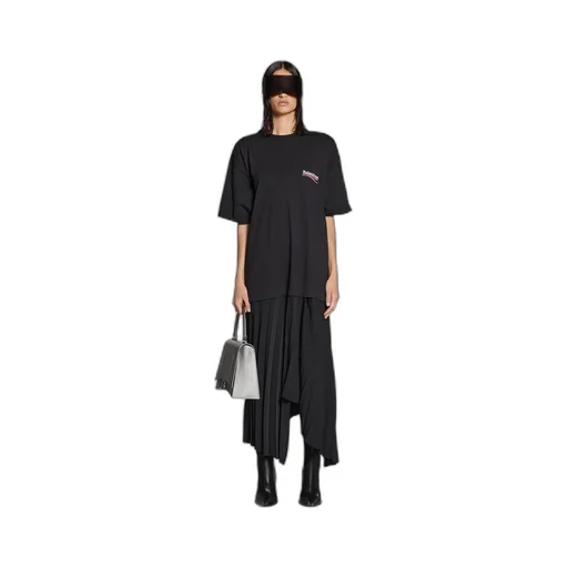 Political Campaign Pleated T-Shirt Dress