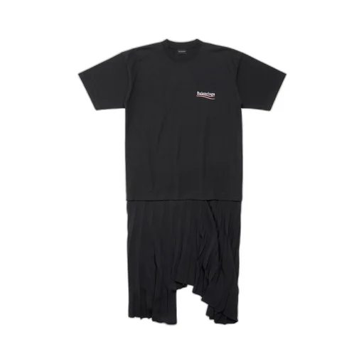 Political Campaign Pleated T-Shirt Dress
