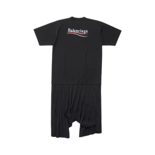 Political Campaign Pleated T-Shirt Dress