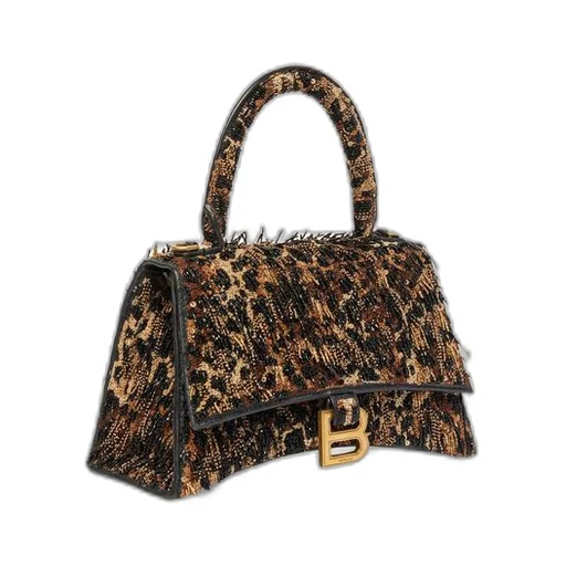 Hourglass XS Handbag with Chain Embroidery