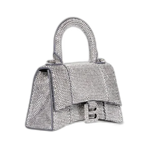 Hourglass Handbag Xs With Rhinestones