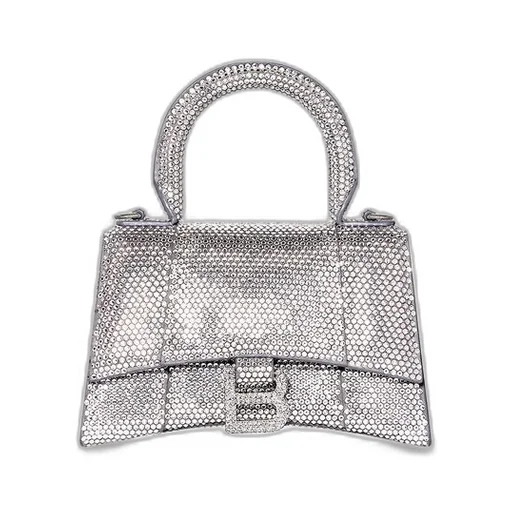 Hourglass Handbag Xs With Rhinestones