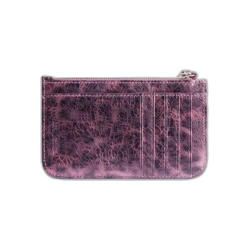 Le Cagole Long Coin And Card Holder With Leopard Print