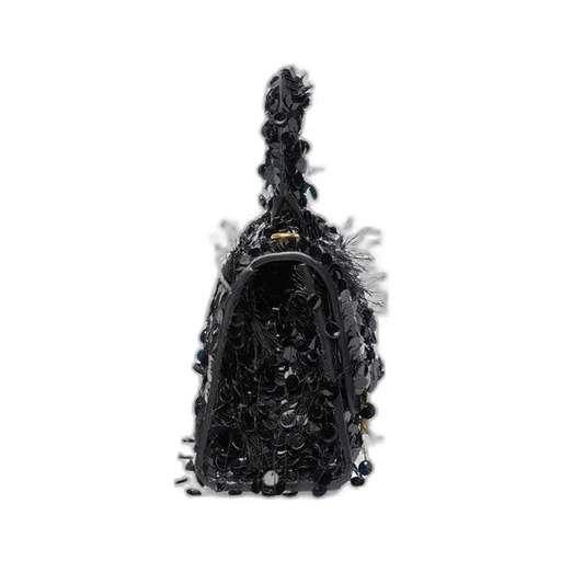 Hourglass XS Handbag with Chain Embroidery