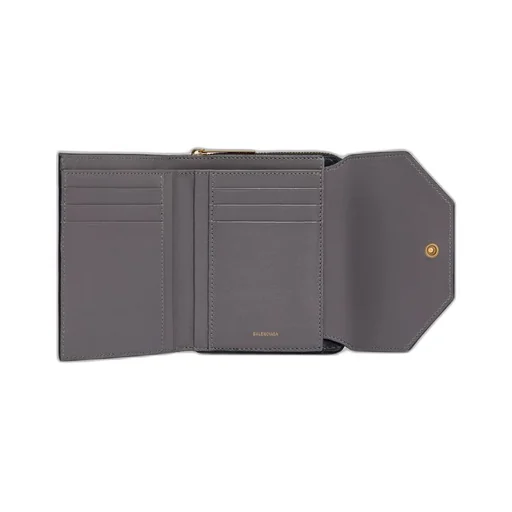 Envelope Compact Wallet With Flap