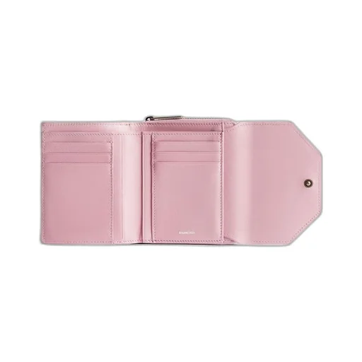 Envelope Compact Wallet With Flap