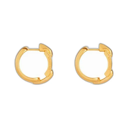 B Chain Hoop Earrings