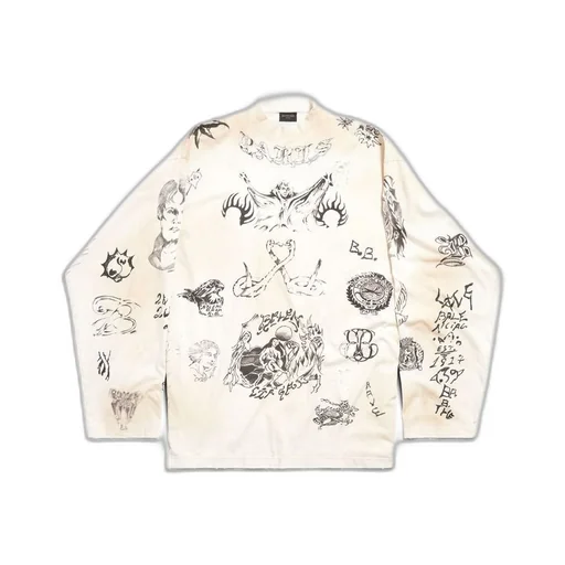 Tat Long Sleeve T-Shirt Oversized