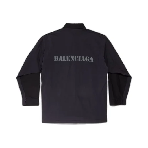 Stencil Type Hybrid Shirt Oversized