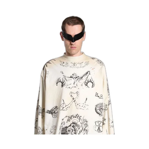 Tat Long Sleeve T-Shirt Oversized