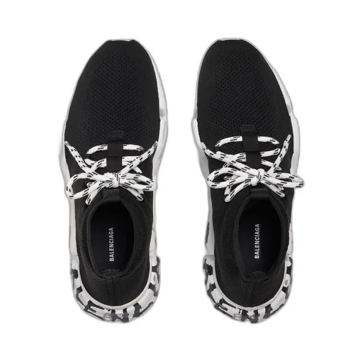 Speed 2.0 Lace-Up Graffiti Recycled Knit Sneaker 