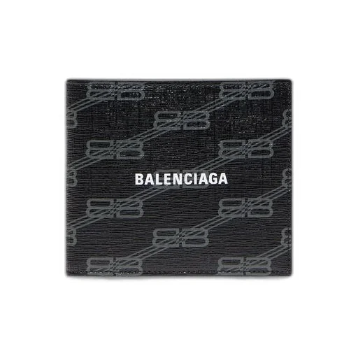 Signature Square Folded Coin Wallet BB Monogram Coated Canvas 