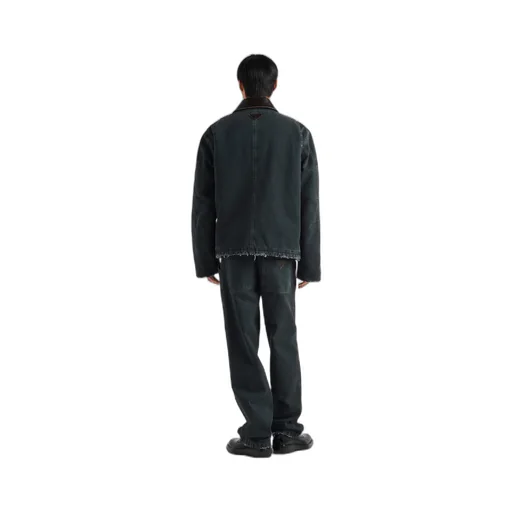 Garment-dyed cotton pants