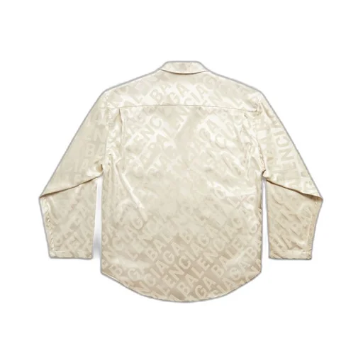 Large Allover Logo Minimal Shirt Large Fit