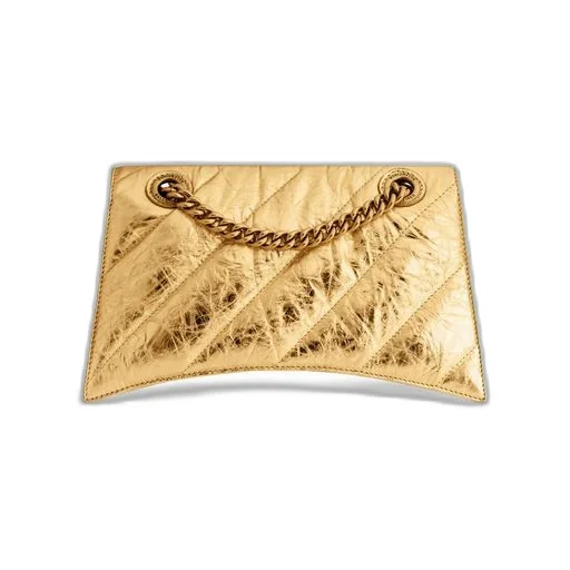 Crush Small Chain Bag Metallized Quilted 