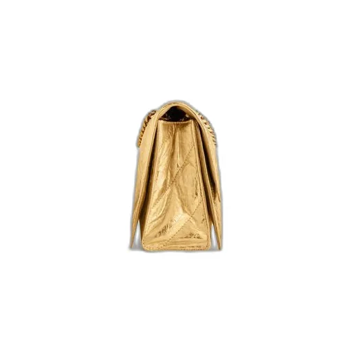 Crush Small Chain Bag Metallized Quilted 