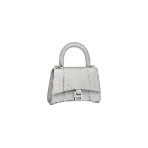 Hourglass Mini Handbag With Chain Sparkling fabric