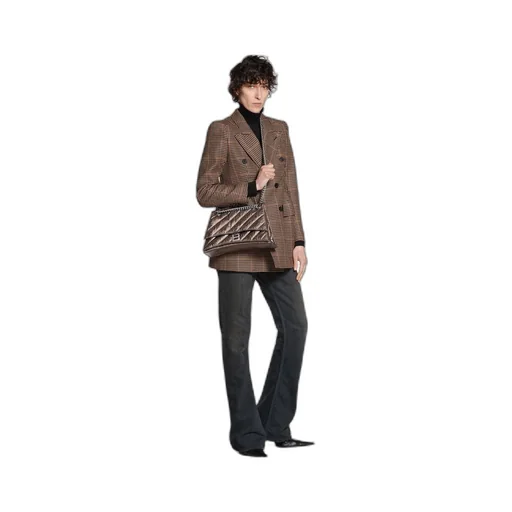 Crush Medium Chain Bag Metallized Quilted 