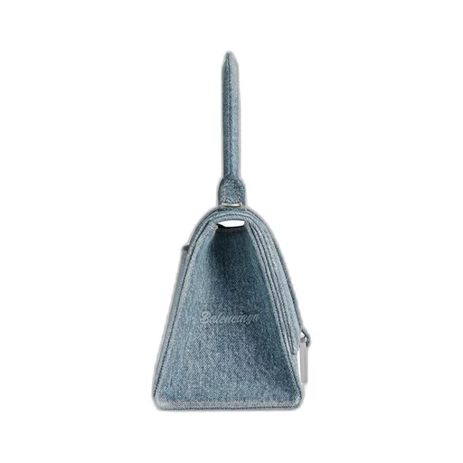 Hourglass Small Handbag Girly Allover Denim