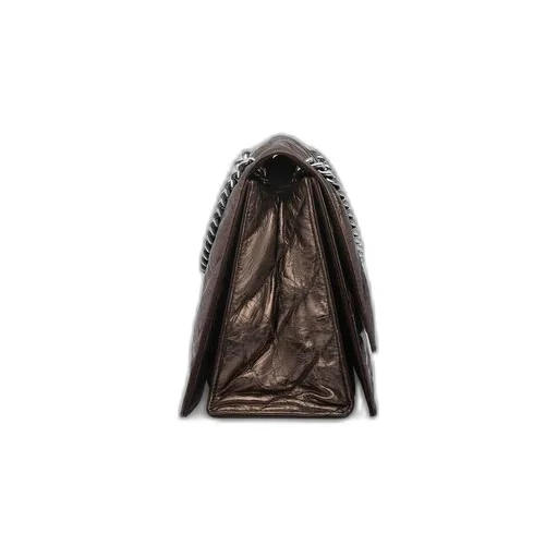 Crush Medium Chain Bag Metallized Quilted 