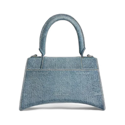 Hourglass Small Handbag Girly Allover Denim
