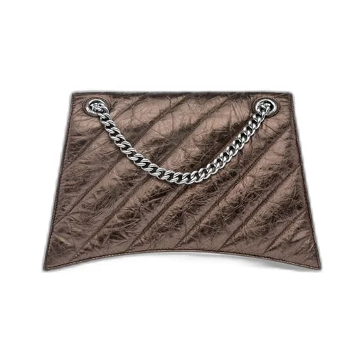Crush Medium Chain Bag Metallized Quilted 