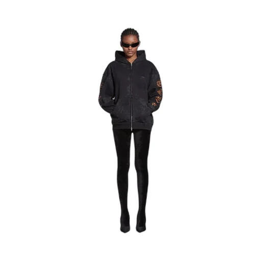 Heavy Metal Zip-Up Hoodie Small Fit