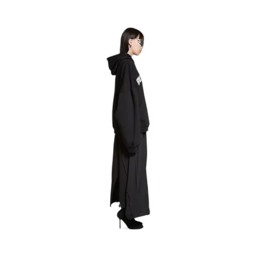 Back Flip Round Hoodie Oversized