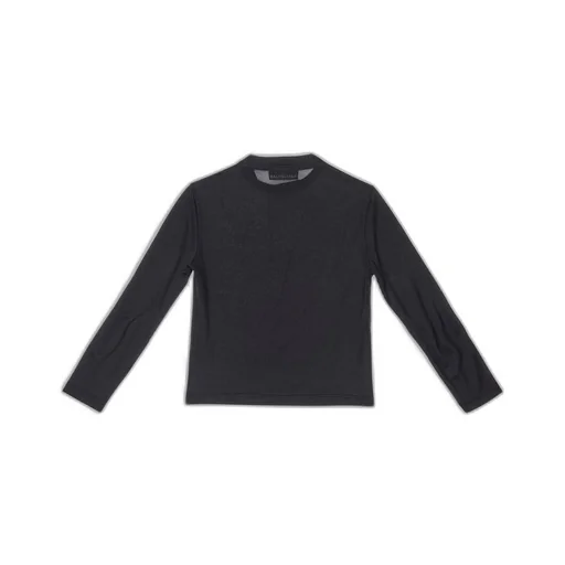 Balenciaga Tab Fitted Long Sleeve T-Shirt