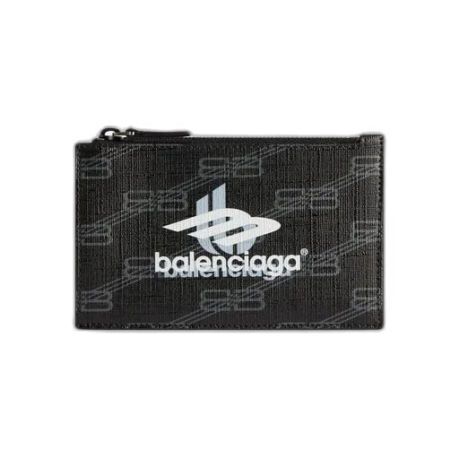 Signature Long Coin And Card Holder BB Monogram Coated Canvas
