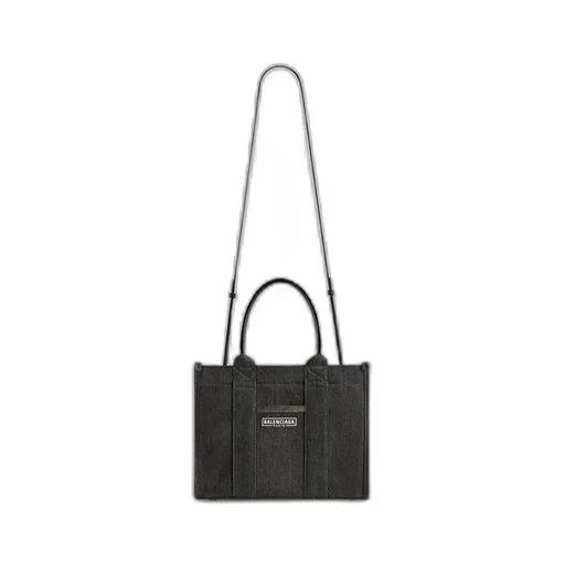 Japan Exclusive - Hardware Small Tote Bag With Strap Denim
