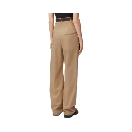Draped trousers in cotton