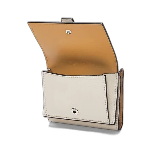 Trifold wallet in soft grained calfskin