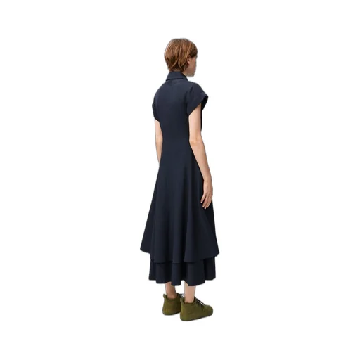 Double layer dress in cotton