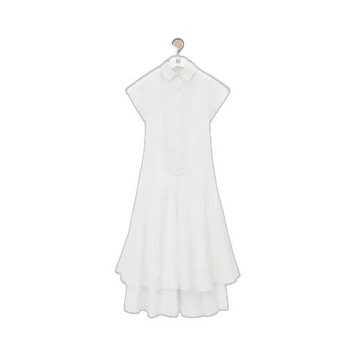 Double layer dress in cotton