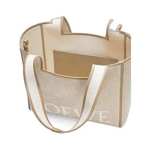 Medium LOEWE Font tote in jacquard canvas