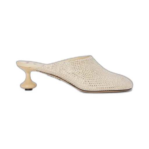 Toy pump in suede and allover rhinestones
