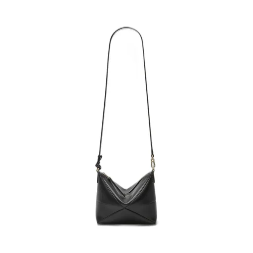 Puzzle Fold pouch in shiny nappa calfskin