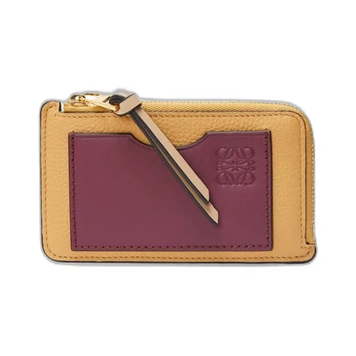 Coin cardholder in soft grained calfskin