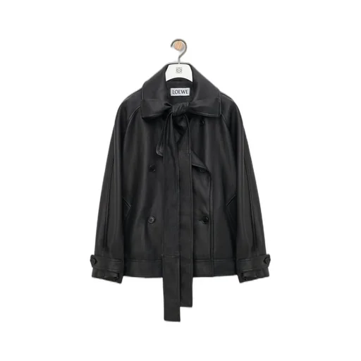 Bow jacket in nappa lambskin