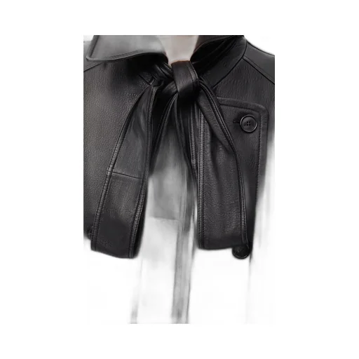 Bow jacket in nappa lambskin