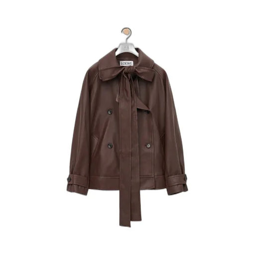 Bow jacket in nappa lambskin