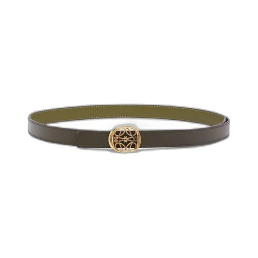 Reversible Anagram Ellipse belt in smooth calfskin