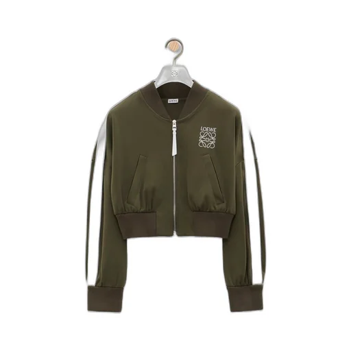 Bomber jacket in technical jersey