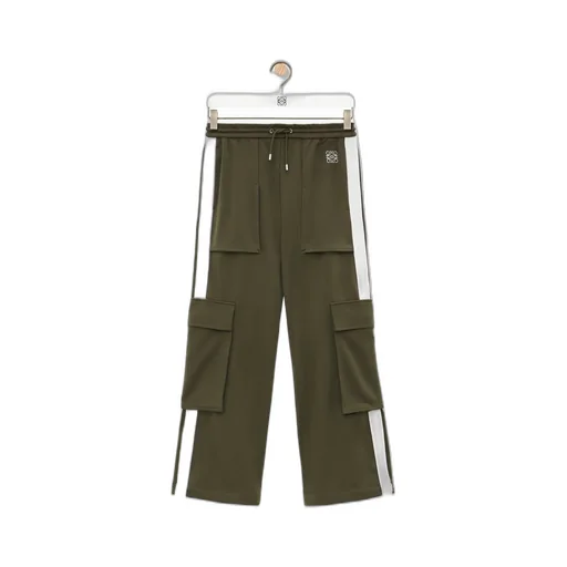 Cargo trousers in technical jersey