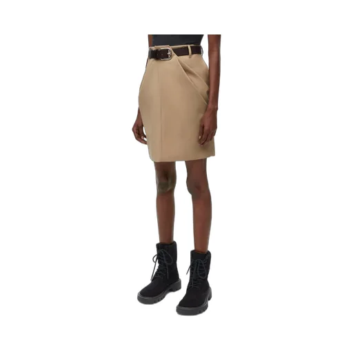 Draped skirt in cotton